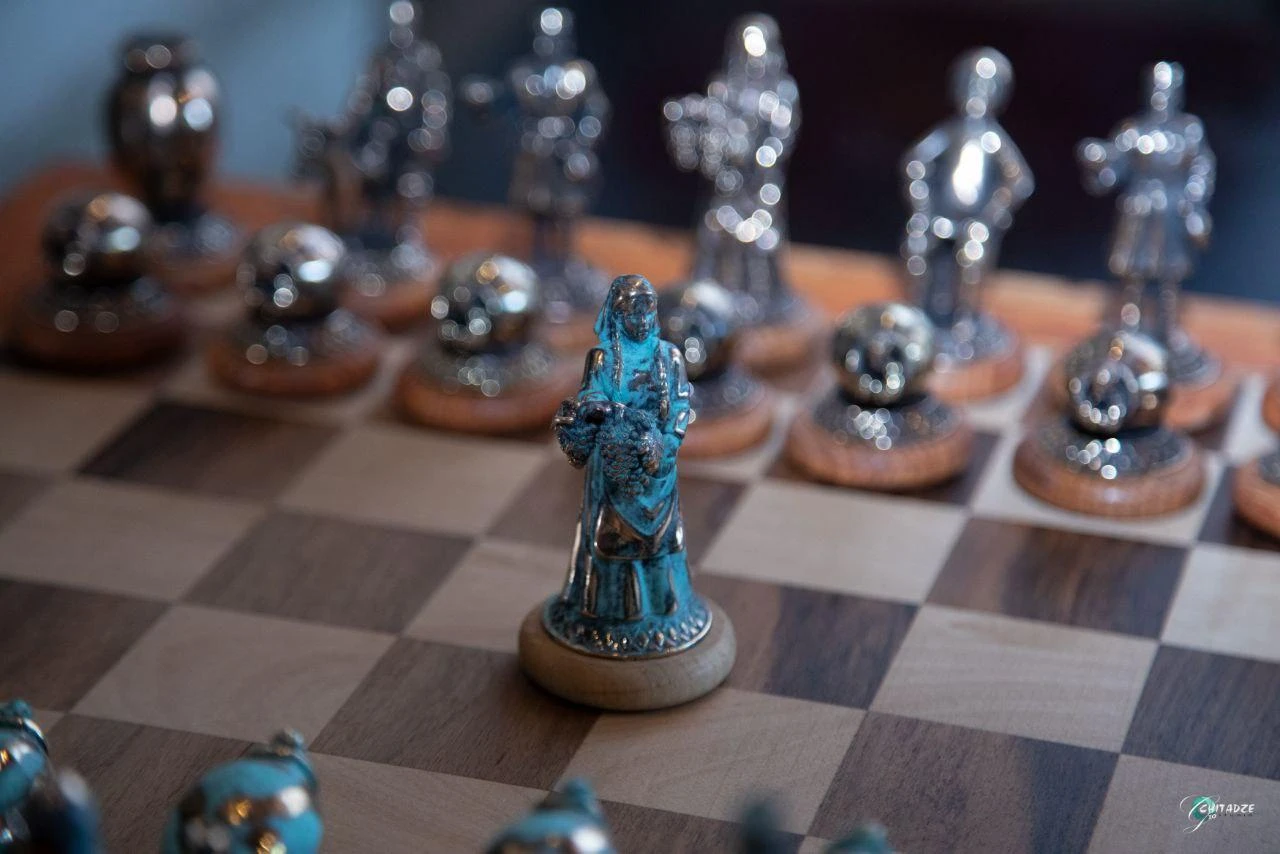 Wine chess on a classic stand, ხედი 6